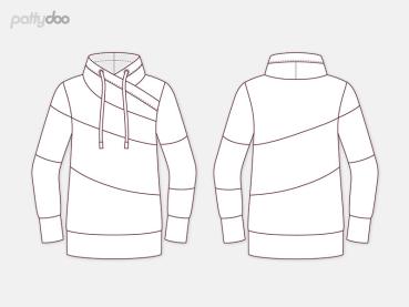 Schnittmuster Faye Colourblock Sweater by pattydoo